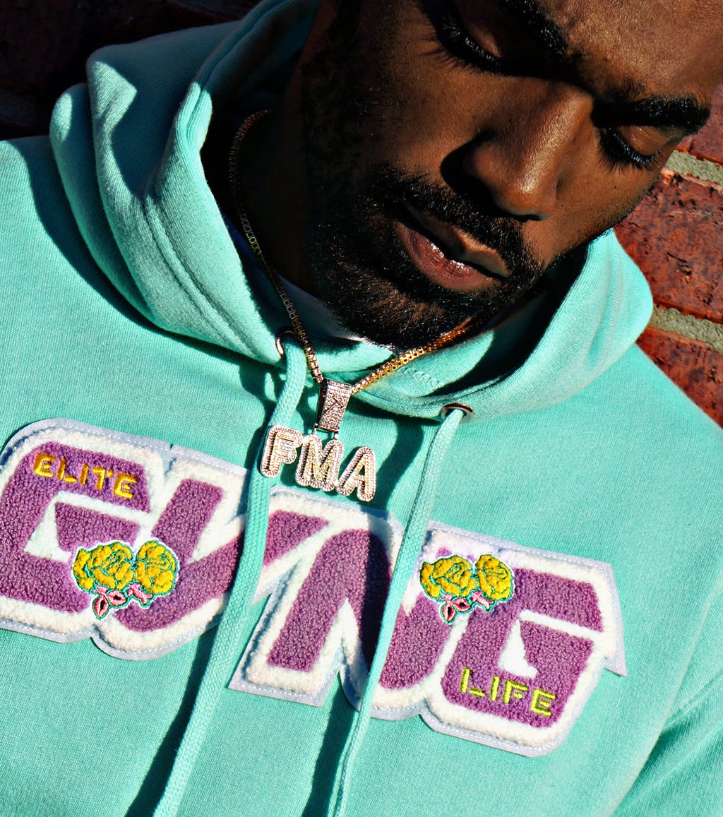 Mint Gvng Embroidered Sweatsuit